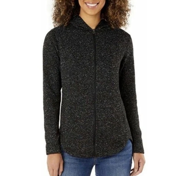 Eddie Bauer Long Full Zip Jacket Sweater Size Medium - Picture 1 of 11